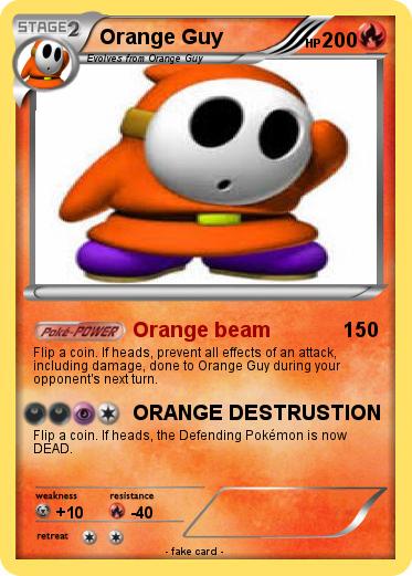 Pokemon Orange Guy