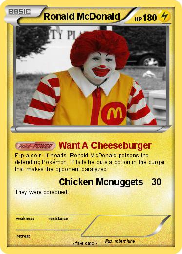 Pokemon Ronald McDonald
