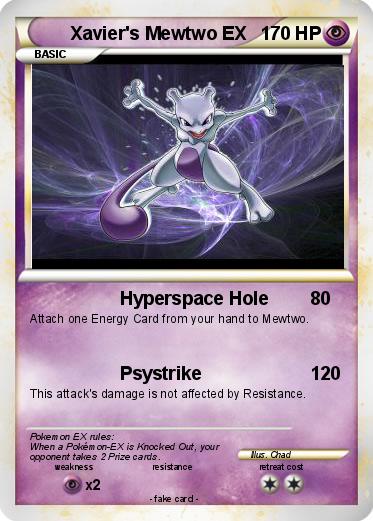 Pokemon Xavier's Mewtwo EX