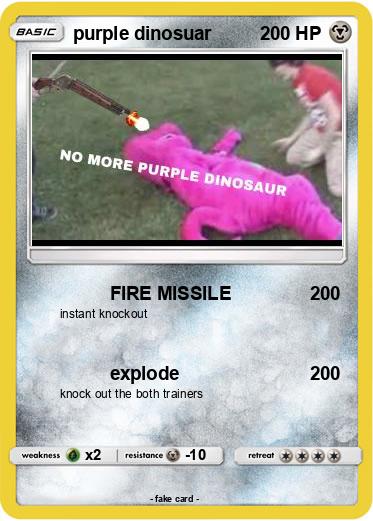 Pokemon purple dinosuar