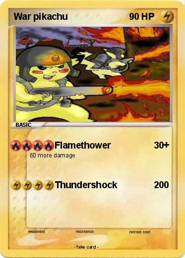 Pokemon War pikachu