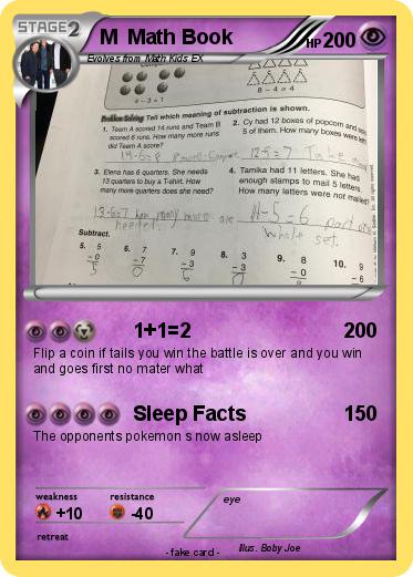 Pokemon M  Math Book