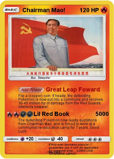 Pokemon Chairman Mao!