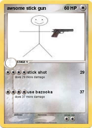 Pokemon awsome stick gun
