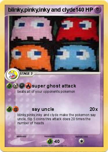 Pokemon blinky,pinky,inky and clyde