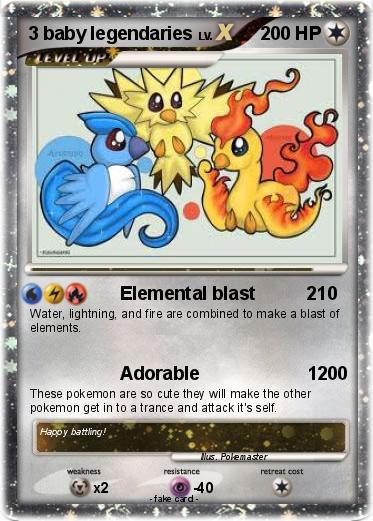 Pokemon 3 baby legendaries
