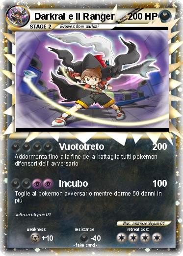 Pokemon Darkrai e il Ranger