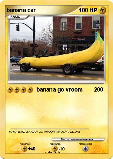 Pokemon banana car
