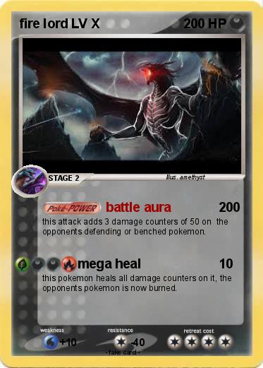 Pokemon fire lord LV X