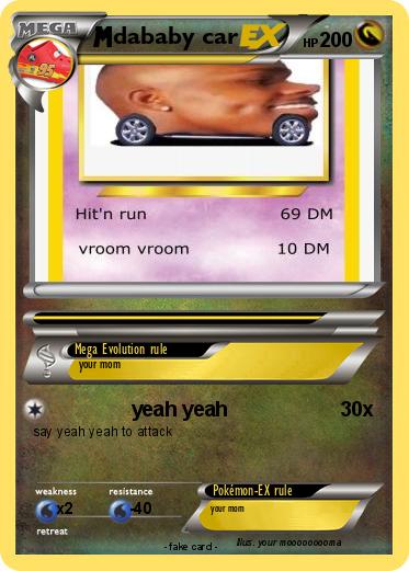 Pokemon dababy car