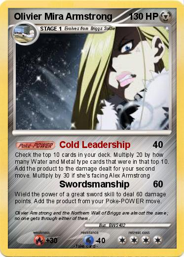 Pokemon Olivier Mira Armstrong