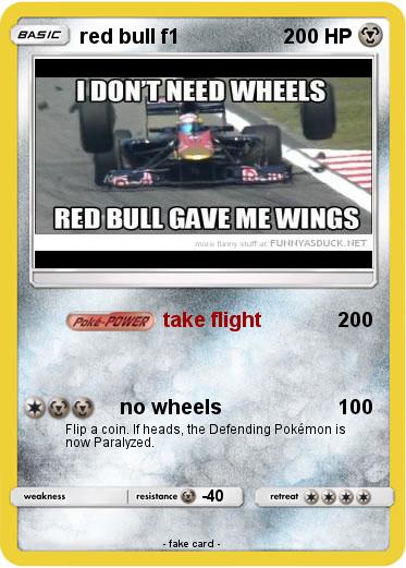 Pokemon red bull f1