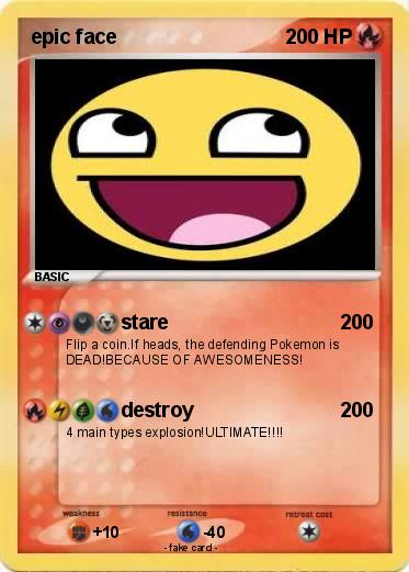 Pokemon epic face