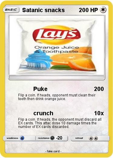 Pokemon Satanic snacks