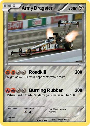 Pokemon Army Dragster