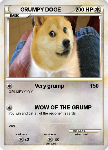 Pokemon GRUMPY DOGE