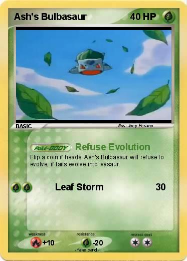Pokemon Ash's Bulbasaur