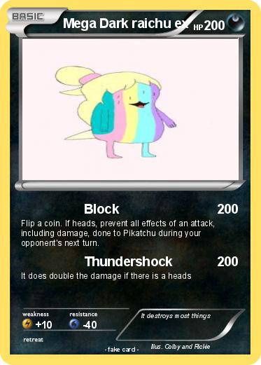 Pokemon Mega Dark raichu ex