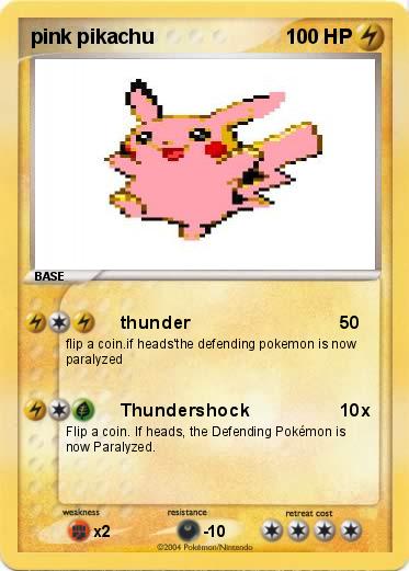 Pokemon pink pikachu