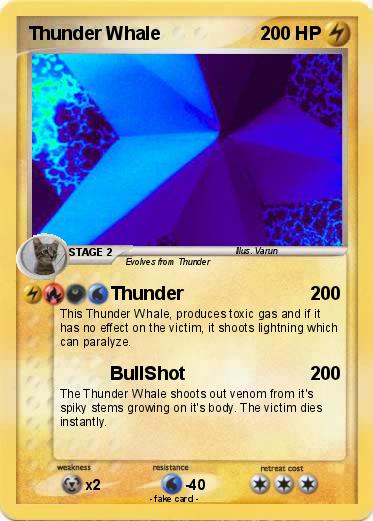 Pokemon Thunder Whale