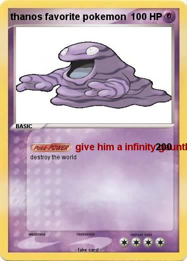 Pokemon thanos favorite pokemon