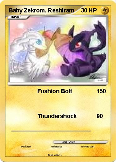 Pokemon Baby Zekrom, Reshiram