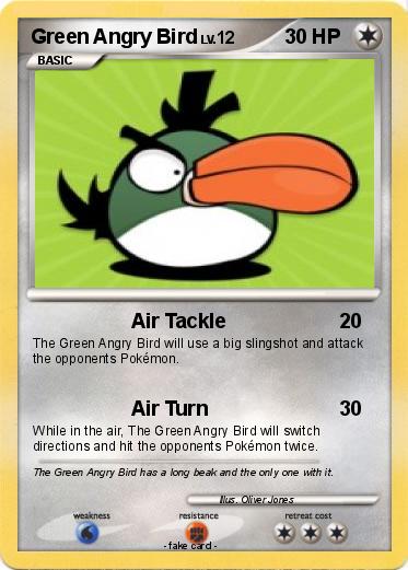 Pokemon Green Angry Bird