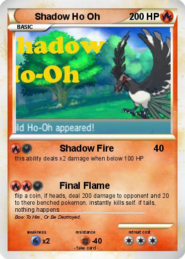 Pokemon Shadow Ho Oh