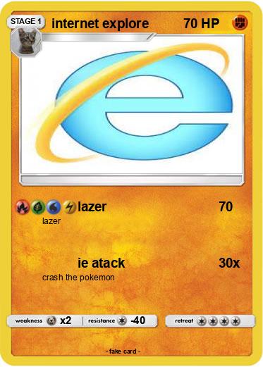 Pokemon internet explore