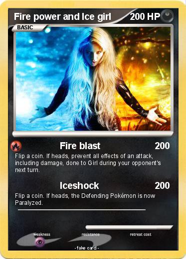 Pokemon Fire power and Ice girl