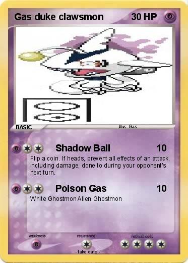 Pokemon Gas duke clawsmon