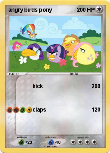 Pokemon angry birds pony