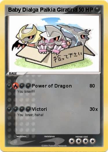 Pokemon Baby Dialga Palkia Giratina