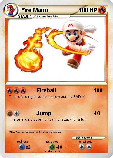 Pokemon Fire Mario