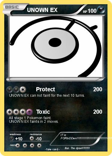 Pokemon UNOWN EX