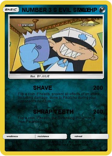 Pokemon NUMBER 3 S EVIL SMILE