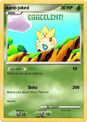 Pokemon dumb joked