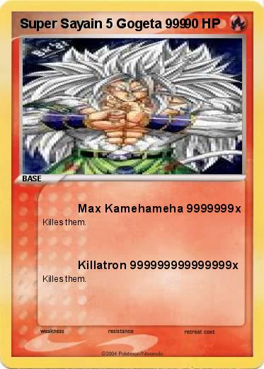 Pokemon Super Sayain 5 Gogeta 999