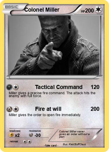 Pokemon Colonel Miller