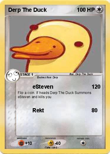 Pokemon Derp The Duck