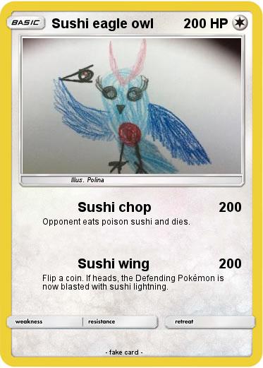 Pokemon Sushi eagle owl