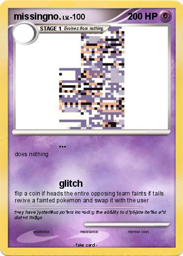 Pokemon missingno.