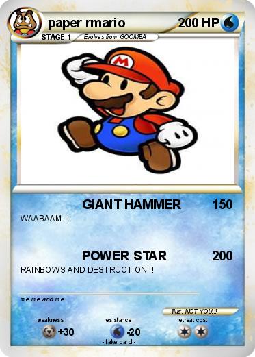 Pokemon paper rmario