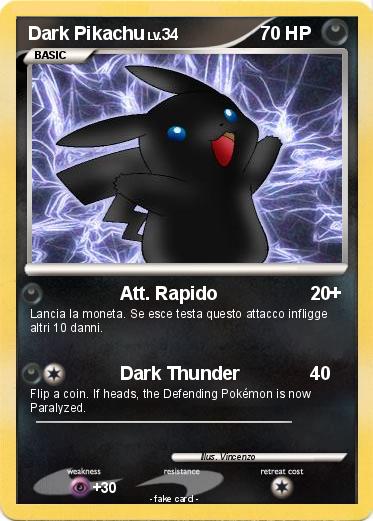 Pokemon Dark Pikachu