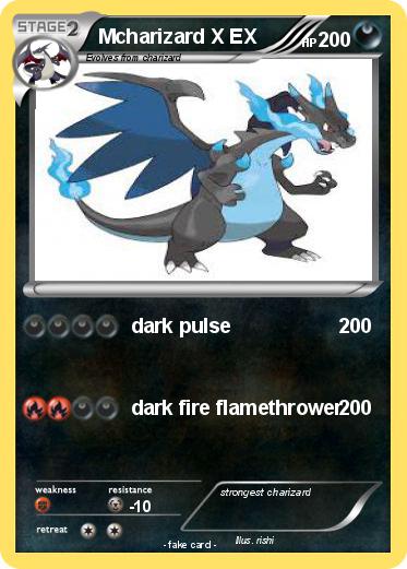 Pokemon Mcharizard X EX
