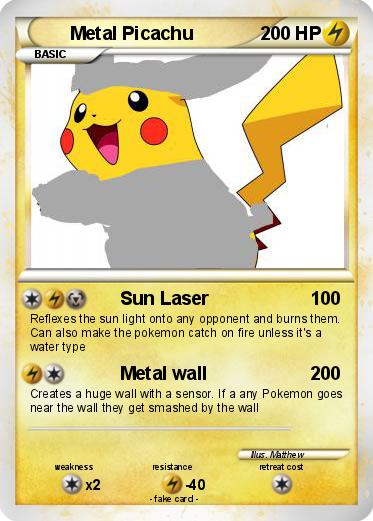 Pokemon Metal Picachu