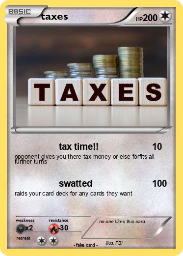 Pokemon taxes