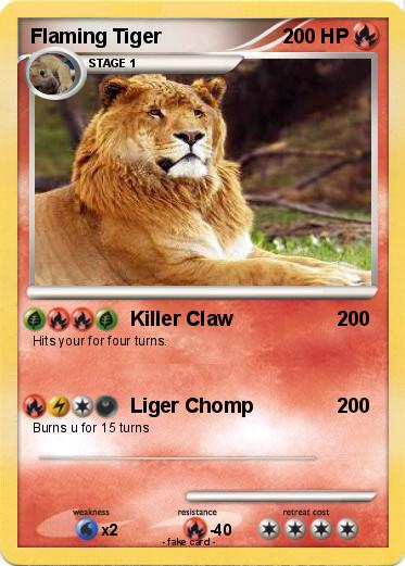 Pokemon Flaming Tiger