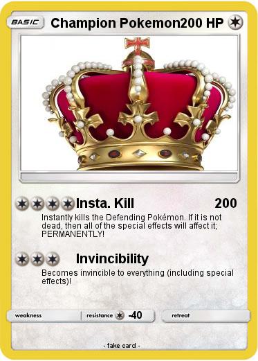 Pokemon Champion Pokemon