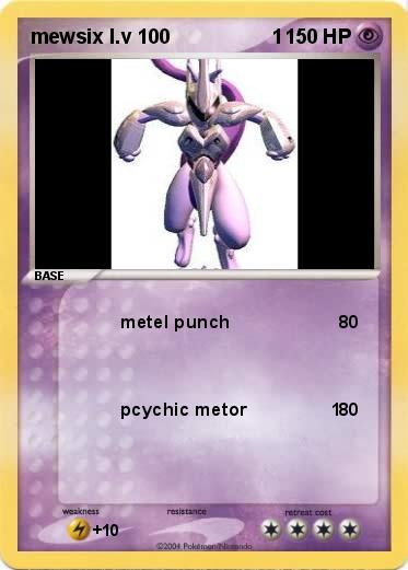 Pokemon mewsix l.v 100                  1